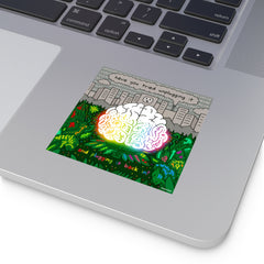 UNPLUG (Square Vinyl Sticker)