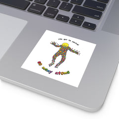 ATOMS (Square Vinyl Sticker)