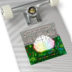UNPLUG (Square Vinyl Sticker)