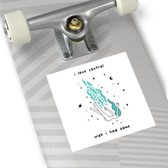 I LOVE CONTROL (Square Vinyl Sticker)