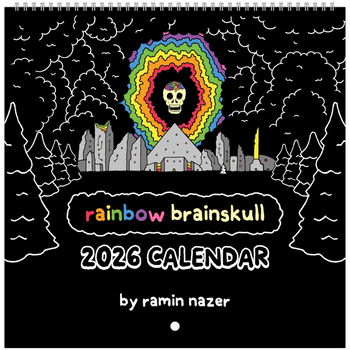 Rainbow Brainskull 2026 Calendar (BLACK)
