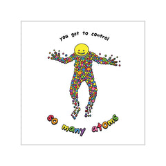 ATOMS (Square Vinyl Sticker)