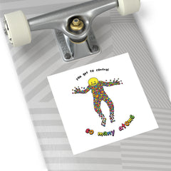 ATOMS (Square Vinyl Sticker)