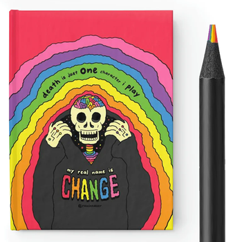 "REAL NAME" Sketchbook + Rainbow Pencil