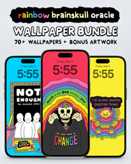 Rainbow Brainskull Wallpaper Pack