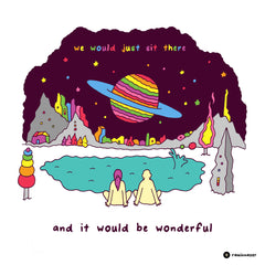 Rainbow Brainskull 2026 Calendar (WHITE)