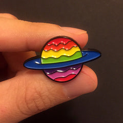 Rainbow Planet Pin