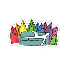 Crystal Couch (Kiss-Cut Sticker)