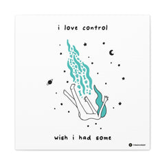 I LOVE CONTROL (Canvas Gallery Wrap)