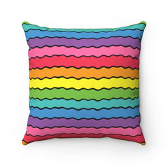 RAINBOW WAVE (Throw Pillow)