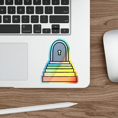 DOOR (Holographic Die-cut Sticker)