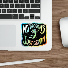 GROOVIN (Holographic Die-cut Sticker)
