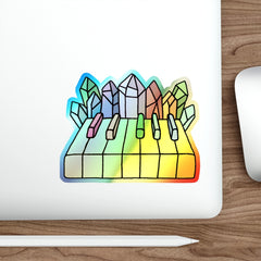 CRYSTAL PIANO (Holographic Die-cut Sticker)