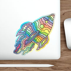 SPACESHIP (Holographic Die-cut Sticker)