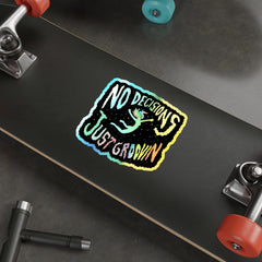 GROOVIN (Holographic Die-cut Sticker)