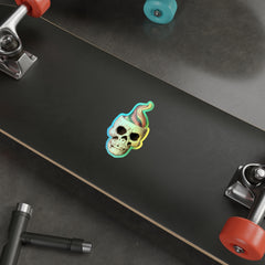 FLAME SKULL (Holographic Die-cut Sticker)