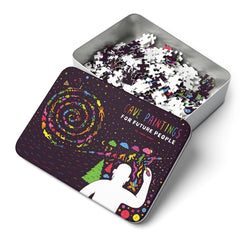 Cave Paintings For Future People (Satin Jigsaw Puzzle)