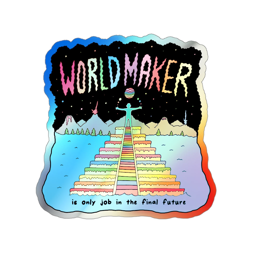 WORLDMAKER (Holographic Die-cut Sticker)