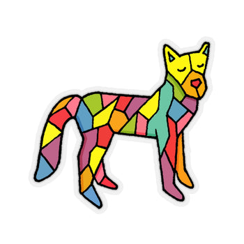 Polygon Fox (Kiss-Cut Sticker)