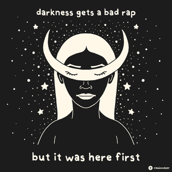 DARKNESS GETS A BAD RAP (Women's Fashion Fit Tee)