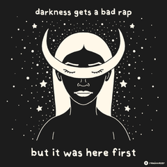 DARKNESS GETS A BAD RAP (Women's Fashion Fit Tee)