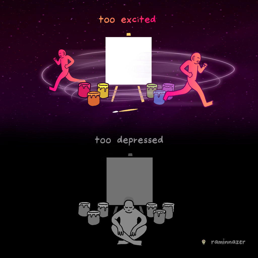 EXCITED DEPRESSED
