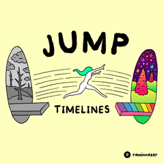 JUMP TIMELINES (Women's Fashion Fit Tee)
