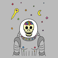 Rainbow Brainskull Spacesuit (Soft Lightweight T-shirt)