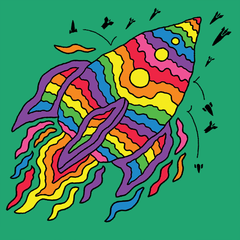 ROCKETSHIP (Soft Lightweight T-shirt)