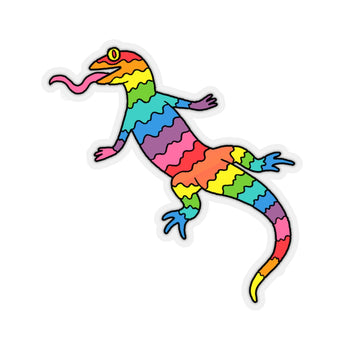 Rainbow Lizard (Kiss-Cut Sticker)