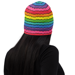 Rainbow Wave Beanie
