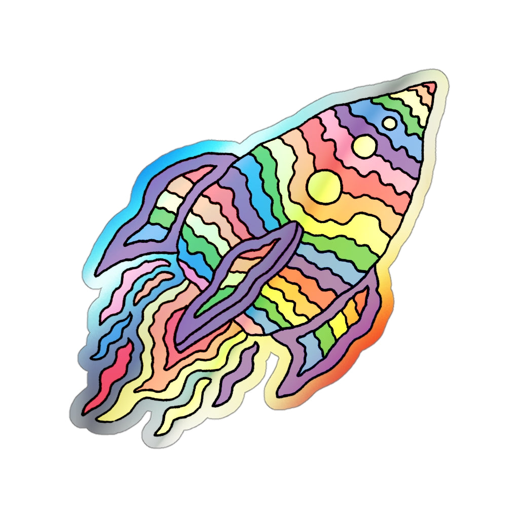 SPACESHIP (Holographic Die-cut Sticker)