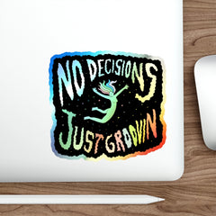 GROOVIN (Holographic Die-cut Sticker)