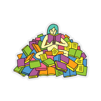 Bookworm (Kiss-Cut Sticker)