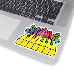 Crystal Piano (Kiss-Cut Sticker)