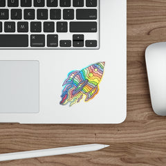 SPACESHIP (Holographic Die-cut Sticker)