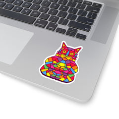 Polygon Cat (Kiss-Cut Sticker)