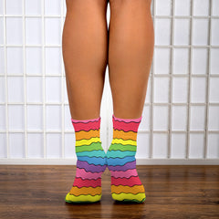 Rainbow Vibration Ankle Socks