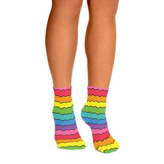 Rainbow Vibration Ankle Socks