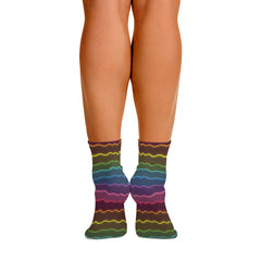 Neon Glow Ankle Socks