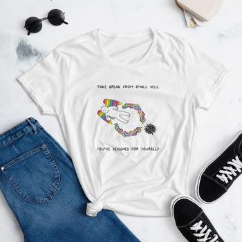 SMALL HELL (Women's Fashion Fit Tee)