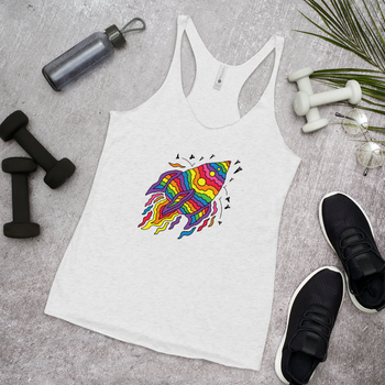 ROCKETSHIP (Women's Racerback Tank)